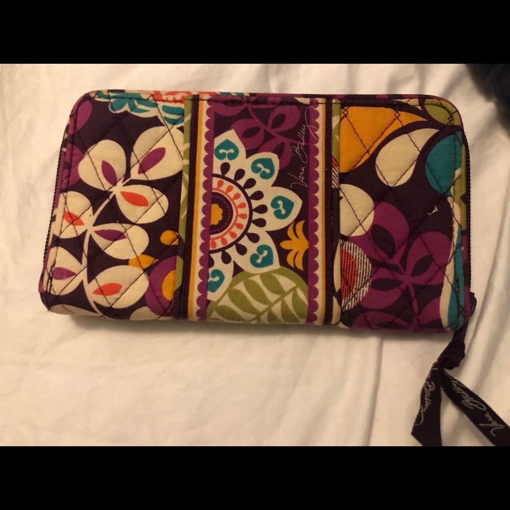 Vera Bradley Accordion Wallet in Plum Crazy